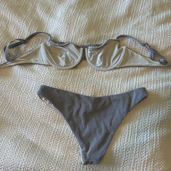 Onia Marilyn Striped Bikini - Picture 3 of 6